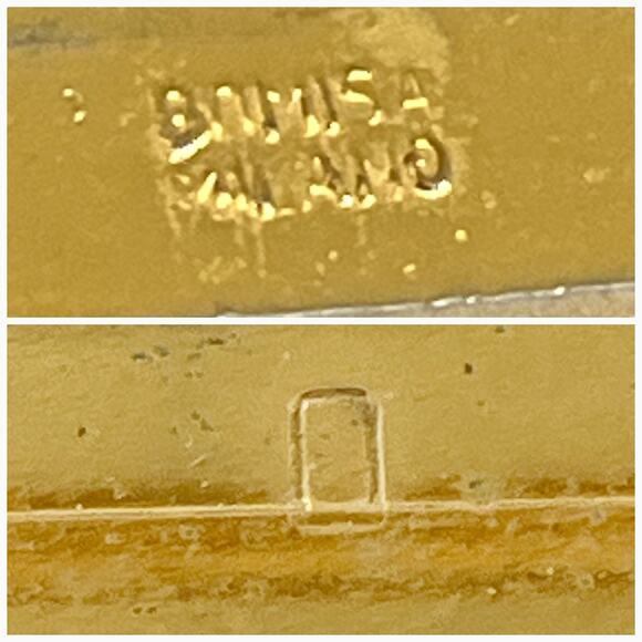 DIOR  Vintage Belt Buckle Gold Tone Black Enamel - Picture 5 of 10